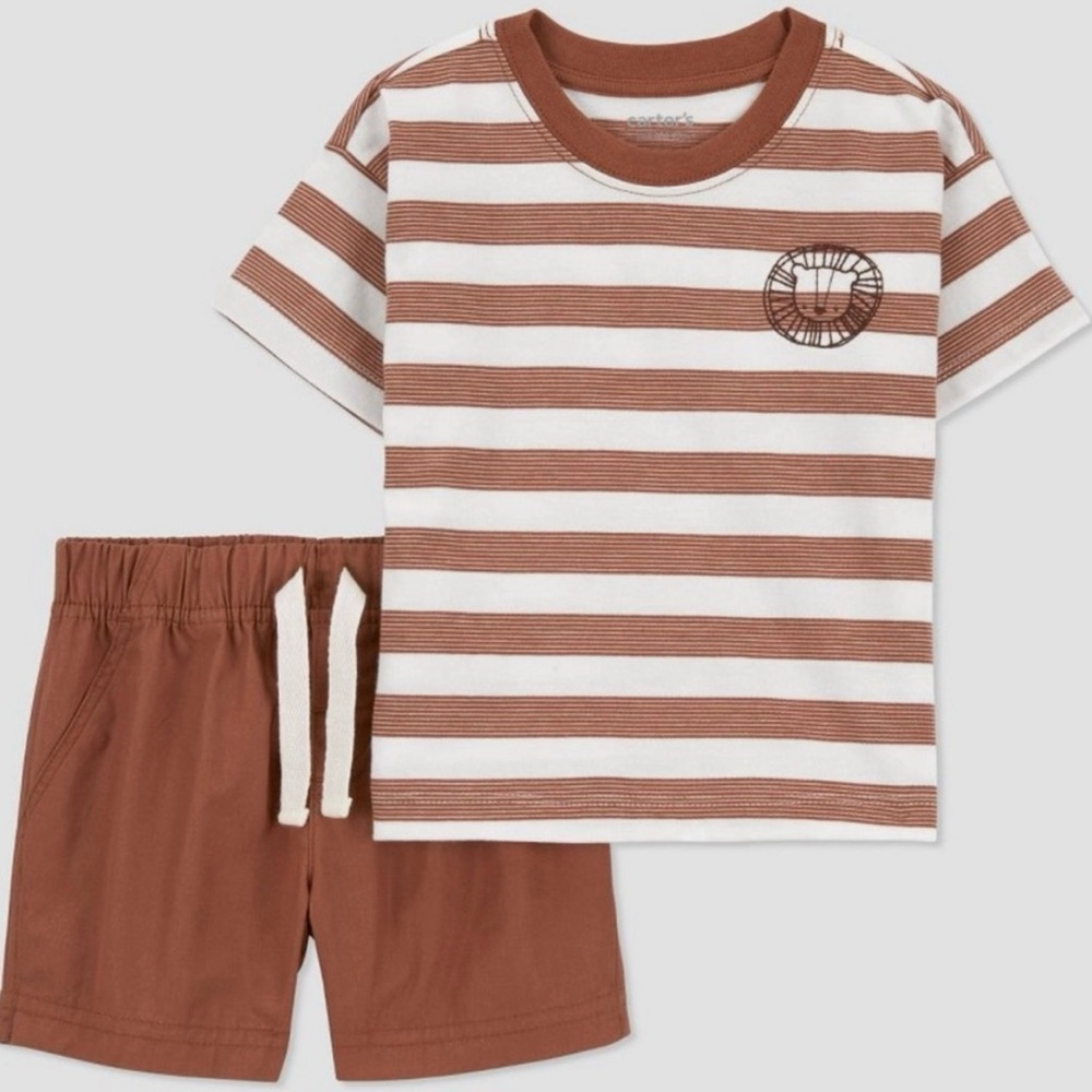 Carter's Brown and White Toddler Outfit